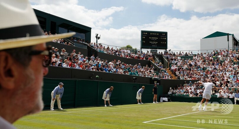 ワウリンカがウィンブルドン2回戦敗退、ツアー最高身長の21歳に苦杯