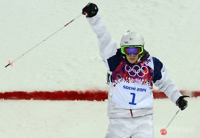 女子モーグル決勝で3位だったカーニー、ソチ五輪