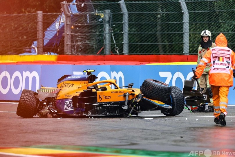 フェルスタッペンが雨の中PP獲得、ラッセル2番手 ベルギーGP