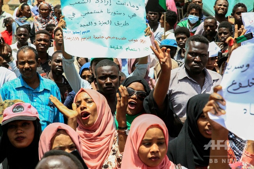 スーダンの抗議デモ指導部、暫定軍事評議会との協議を中止