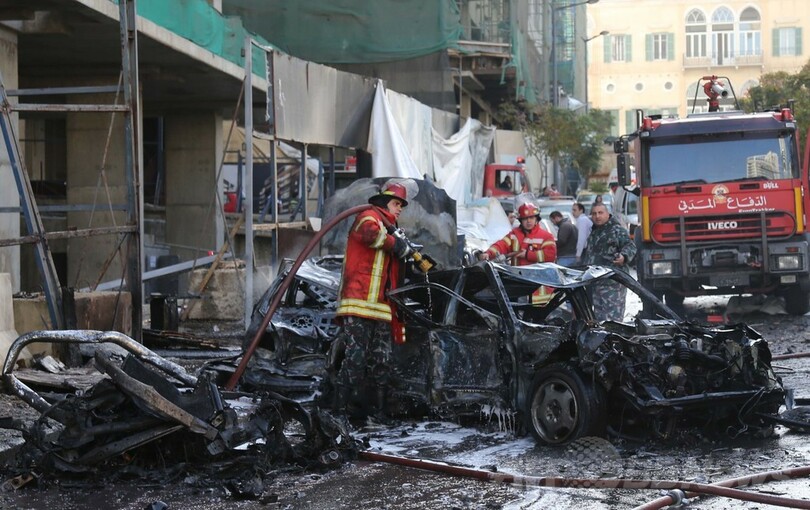 ベイルート中心で車爆弾が爆発、反シリア政治家ら5人死亡 レバノン