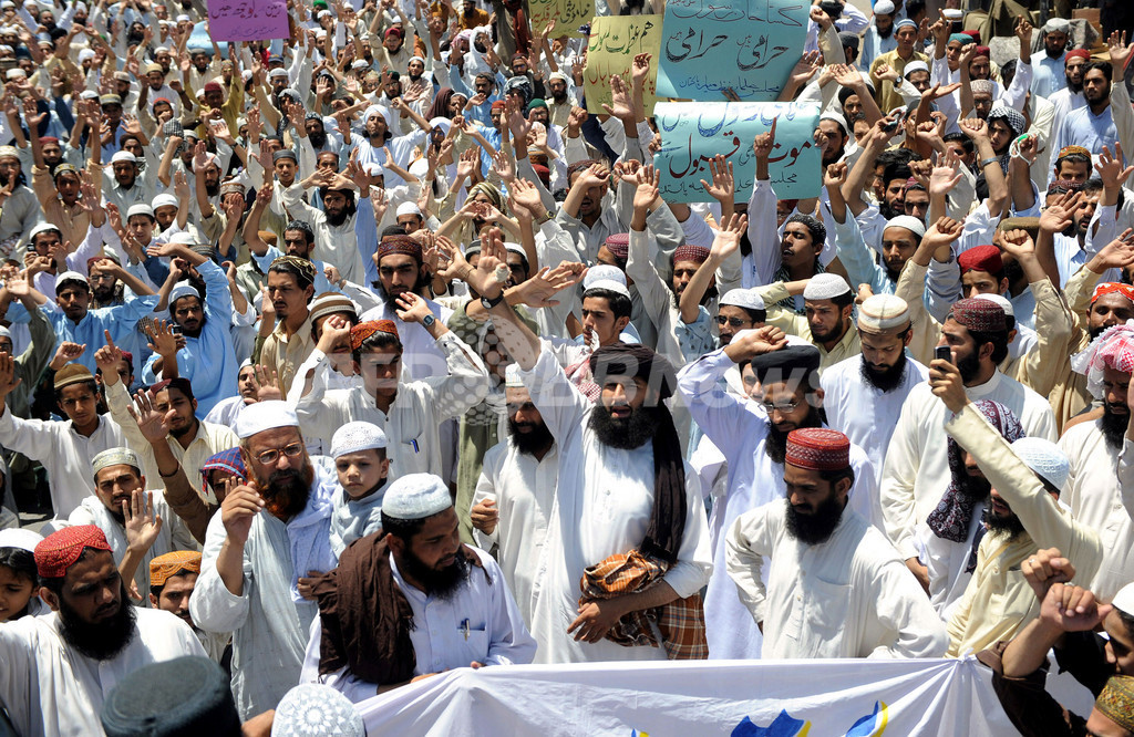 フェースブックの「ムハンマド風刺画」に激怒、ユーチューブも遮断 パキスタン 写真6枚 国際ニュース:AFPBB News