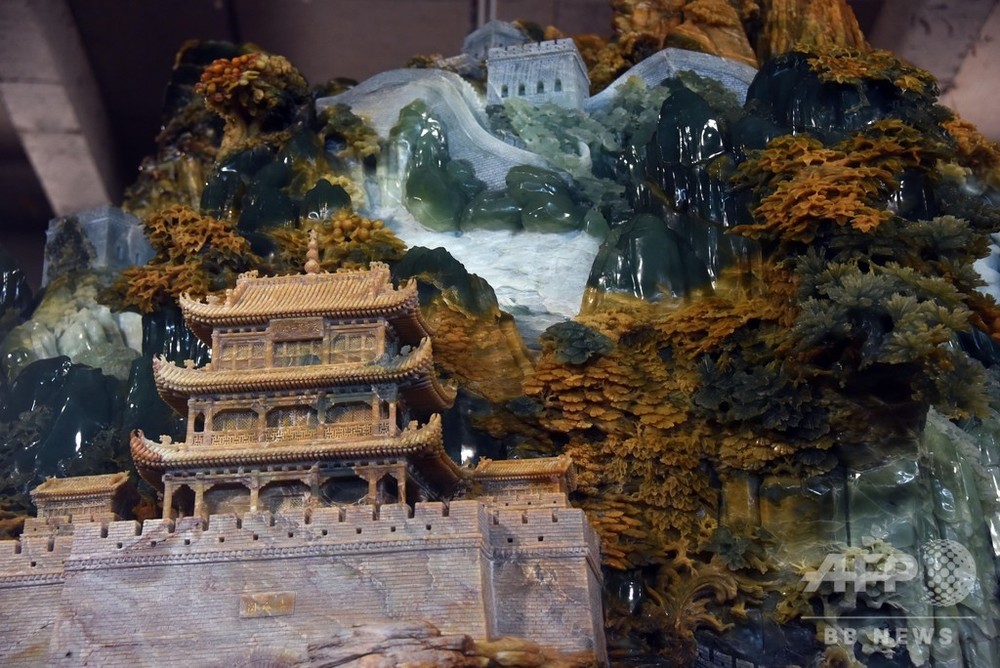 額入り　中国　七宝　エナメル銅　万里の長城　風景　中国 Yahoo!オークション -「万里の長城」(ホビー、カルチャー) の