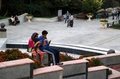 イランの首都テヘラン北部のメラット公園で、スマートフォン向けゲーム「ポケモンGO」をプレーする人々（2016年8月3日撮影）。(c)AFP/ATTA KENARE