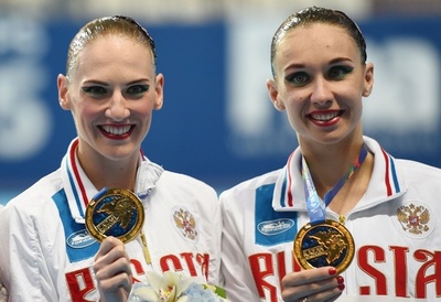 ロシアペアがデュエットシンクロTR4連覇、乾/三井組は銅メダル 第16回世界水泳