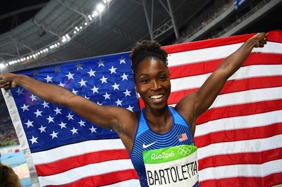 バートレッタが金、露唯一の陸上選手クリシナ9位 女子走り幅跳び