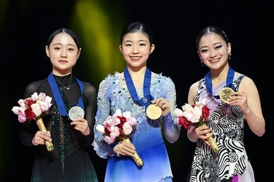 千葉百音が緊張乗り越え初V 渡辺倫果3位 四大陸フィギュア