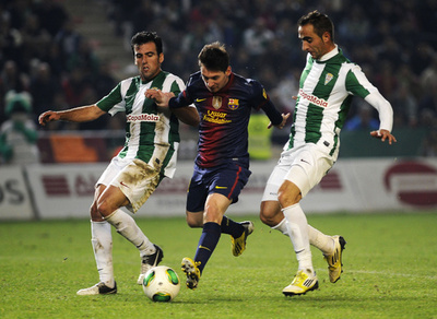 メッシの2得点でバルセロナがコルドバに先勝、スペイン国王杯