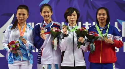 小林が空手女子個人組手55キロ級で銅メダル、アジア大会