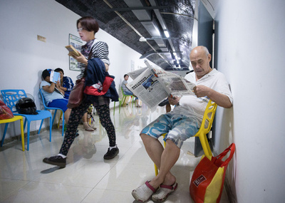 暑さから「避難」　南京