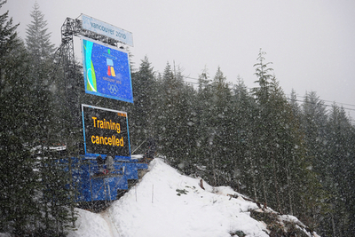 バンクーバー冬季五輪、開会式が目前 主催者を悩ませる天候