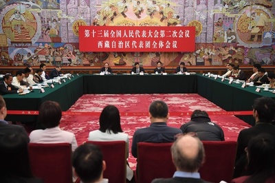 ダライ・ラマへの支持なしとチベット代表 中国全人代で