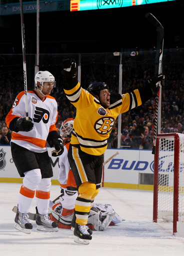 ブルーインズ 野外開催のウインター・クラシックでOTの末勝利