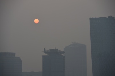 北京市「大気汚染日」2015年は半分近く