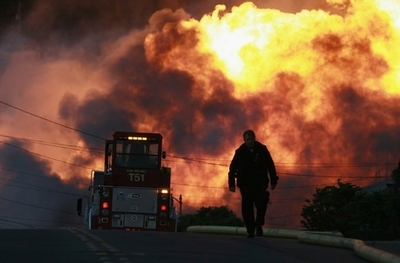 米サンフランシスコ空港近くで爆発、火災 ガスパイプラインが原因か