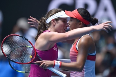 シンデレラガール対決はコンタに軍配、英国女子33年ぶりの快挙 全豪OP