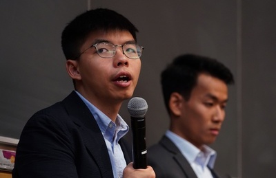 香港民主活動家の黄氏、米政府に支援要請 NYで講演