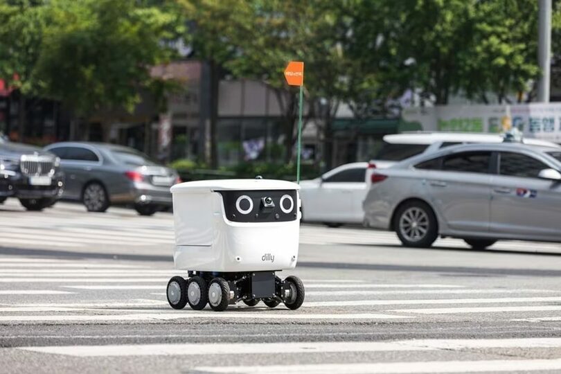 韓国の宅配ロボット「ディリー」(c)news1