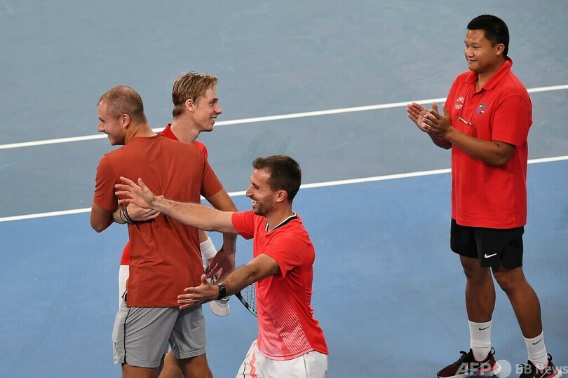 カナダが前回王者ロシア下す 初のATPカップ決勝進出