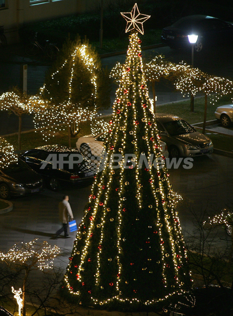 中国のクリスマス 宗教色より商業色 写真1枚 国際ニュース Afpbb News