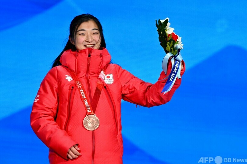 坂本花織に銅メダル授与 フィギュア女子、北京冬季五輪