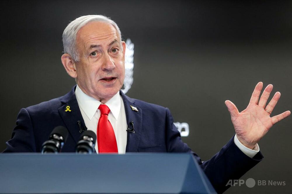 イスラエル首相、ガザ住民の地区外への退去を「許可」