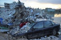 地震の被害を受けたシリア・イドリブ（2023年2月6日撮影）。(c)AAREF WATAD / AFP