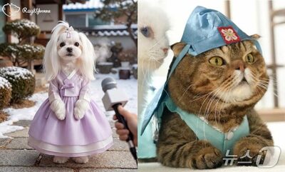 「今年は無理しなくていいよ」韓服ワンニャン動画が届ける新年の癒やし