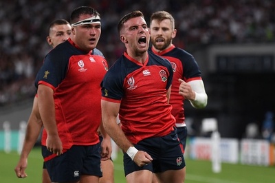 イングランドが決勝T一番乗り、14人のアルゼンチンに快勝 ラグビーW杯