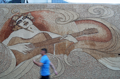 コルク栓で描いた巨大モザイク画、ギネス記録に認定