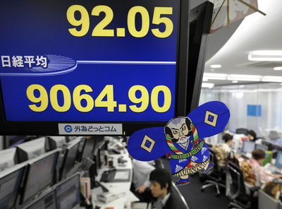 大発会の東証、日経平均が2か月ぶりに9000円台回復