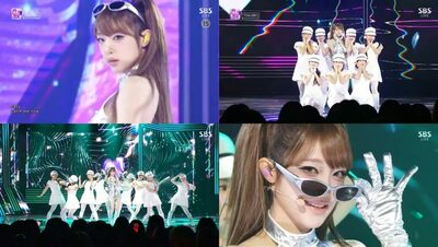 チェ・イェナ、「人気歌謡」で新曲披露…メタリック衣装で存在感