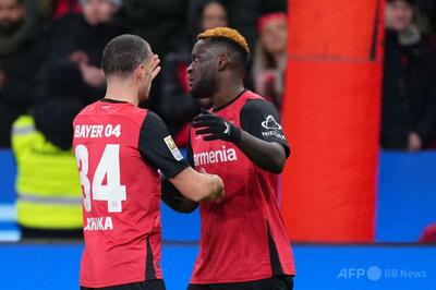 レバークーゼン快勝 サウジ移籍破談のボニフェイスが得点