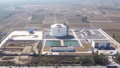 中国初の薄型LNGタンクが冬季の稼働を遂行