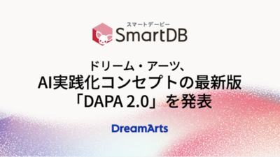 ドリーム・アーツ、AI実践化コンセプトの最新版「DAPA 2.0」を発表<br />-「意味のDX」で、SmartDBをAI Readyデータ生成基盤へ進化-
