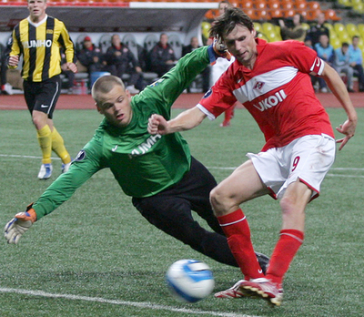 スパルタク・モスクワ BKハッケンに圧勝