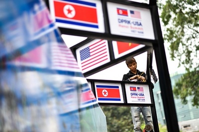 米朝会談で朝鮮戦争の終結宣言の可能性、韓国政府が言及