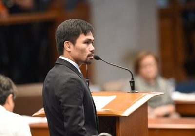 元ボクサーのパッキャオ氏、死刑制度復活に賛成 「神が承認」