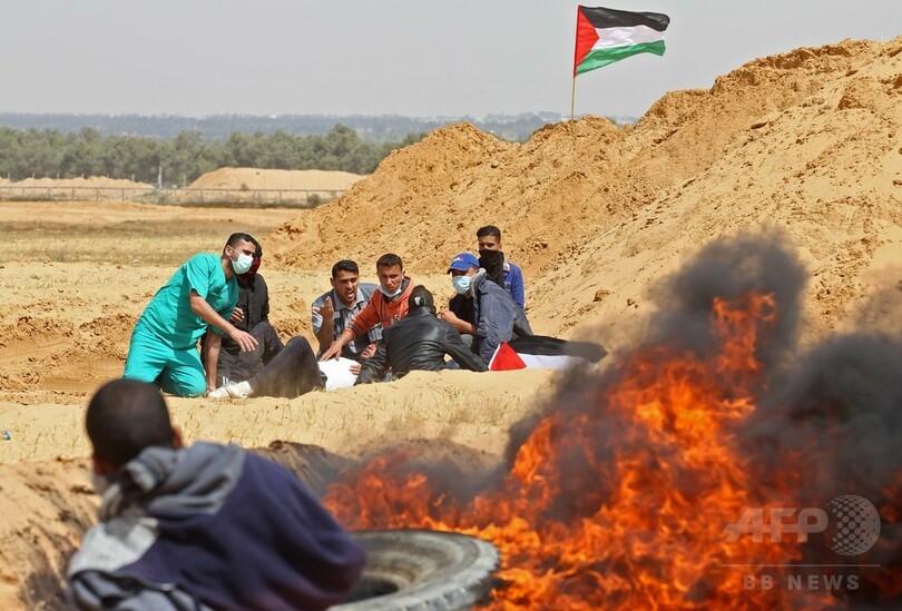 パレスチナ・ガザで3週連続のデモ、イスラエル軍との衝突続く