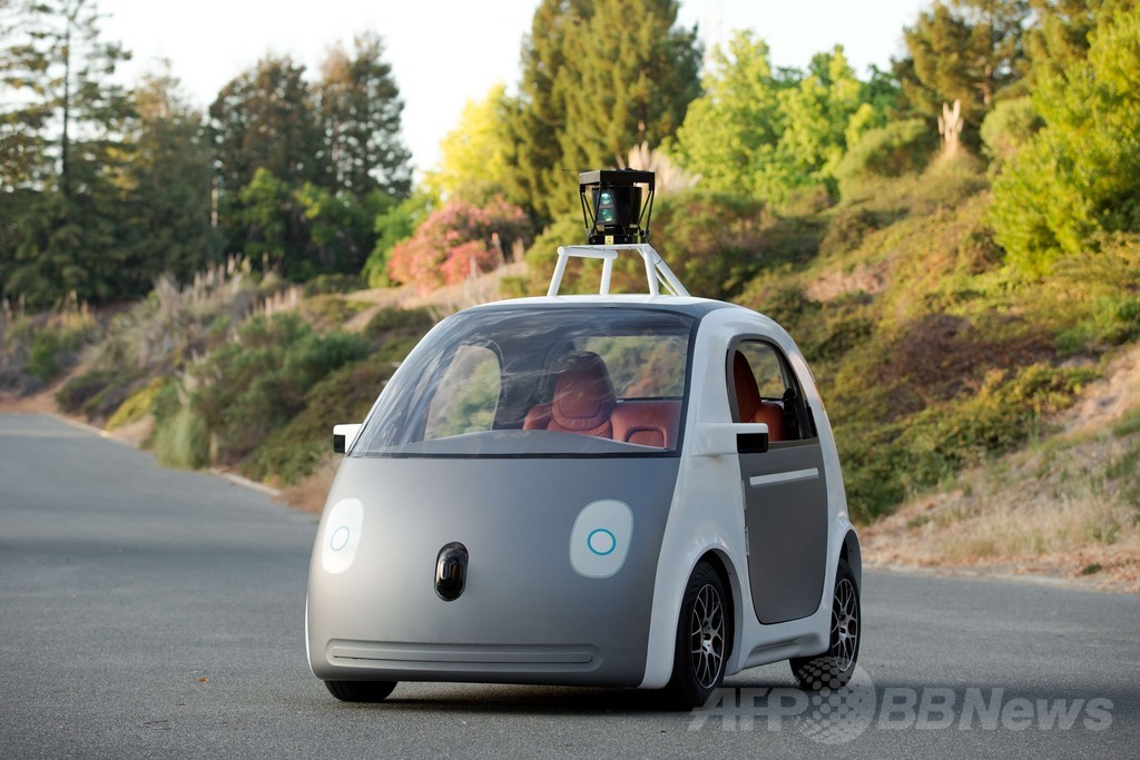 米グーグル、ハンドル非搭載の自動運転車を開発 試作車公開 米グーグル、ハンドル非搭載の自動運転車を開発 試作車公開