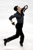 フィギュアスケート全米選手権（2013 Prudential U.S. Figure Skating Championships）は25日、米ネブラスカ（Nebraska）州オマハ（Omaha）にあるセンチュリーリンク・センター（CenturyLink Center）で行われ、男子シングル・ショートプログラム（SP）では、前回王者のジェレミー・アボット（Jeremy Abbott）が84.10点で首位に立った。

演技に臨むジェレミー・アボット（2013年1月25日撮影）。(c)AFP/Getty Images/Matthew Stockman