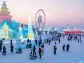 黒竜江省ハルビン市の「ハルビン氷雪大世界」（2025年1月12日撮影、資料写真）。(c)PeopleʼsDaily/耿洪傑