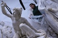 トルロニア家の古代彫刻コレクションの修復作業の様子。伊ローマで（2020年2月12日撮影）。(c)FONDAZIONE TORLONIA / TORLONIA FOUNDATION / AFP / ALBERTO PIZZOLI