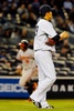 14MLB、ニューヨーク・ヤンキース（New York Yankees）対ボルチモア・オリオールズ（Baltimore Orioles）。2回にボルチモア・オリオールズのジョナサン・スクープ（Jonathan Schoop）に3点本塁打を浴びたニューヨーク・ヤンキースの田中将大（Masahiro Tanaka、2014年4月9日撮影）。(c)AFP/Getty Images/Jim McIsaac