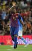 サッカー、ジョアン・ガンペール杯（Joan Gamper Trophy 2011）は22日、スペイン・バルセロナ（Barcelona）のカンプ・ノウ（Camp Nou stadium）で行われ、FCバルセロナ（FC Barcelona）が5-0でナポリ（SSC Napoli）に勝利した。

ゴールを決め、サポーターの歓声に応えるFCバルセロナのセイドゥ・ケイタ（Seydou Keita、2011年8月22日撮影）。(c)AFP/JOSEP LAGO