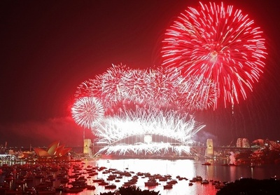 年越し花火大会は「スマホで光のショー」、豪シドニー