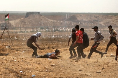 パレスチナ・ガザで3週連続のデモ、イスラエル軍との衝突続く