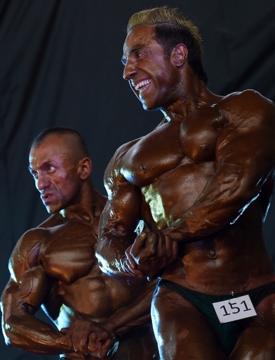 ボディービル大会で「ミスター・アフガニスタン」決定