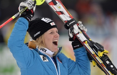 シールドが女子回転で通算最多の35勝目、アルペンスキーW杯