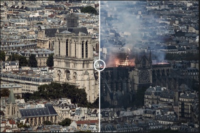 【特集】ノートルダム大聖堂 AFPの写真で見る火災の前と後